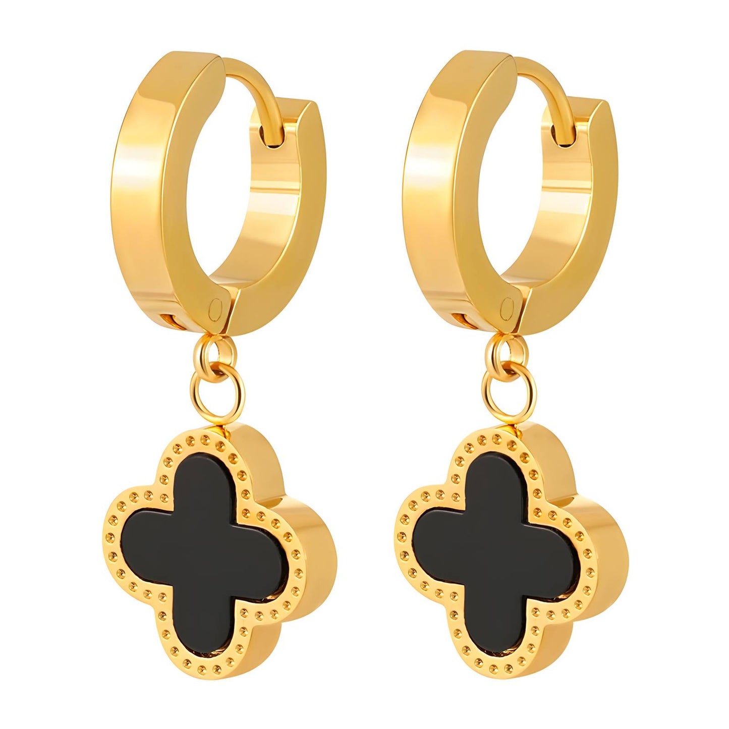 FOUR-LEAF CLOVER EARRING