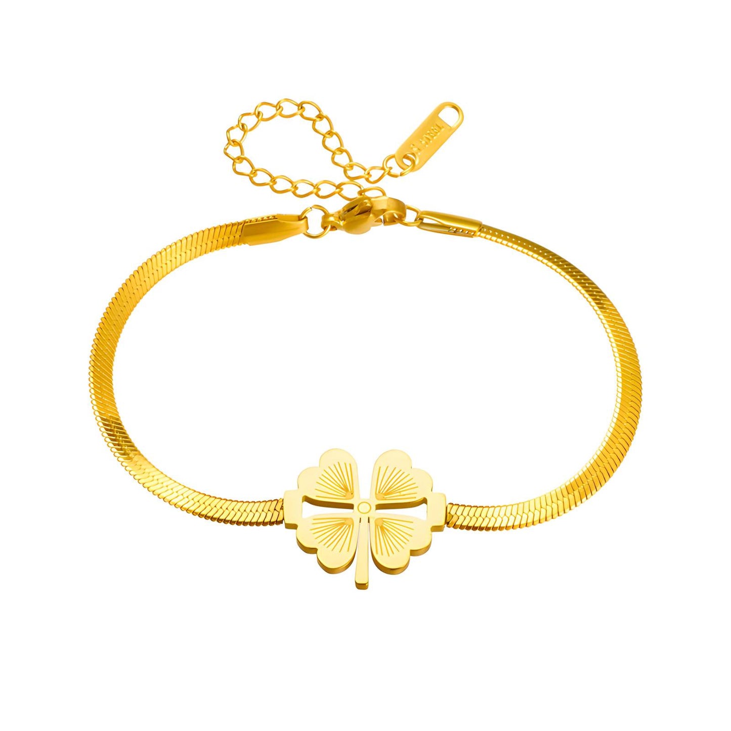 SINGLE LEAF CLOVER BRACELET